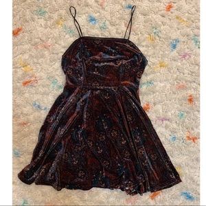 Velvet pattern dress